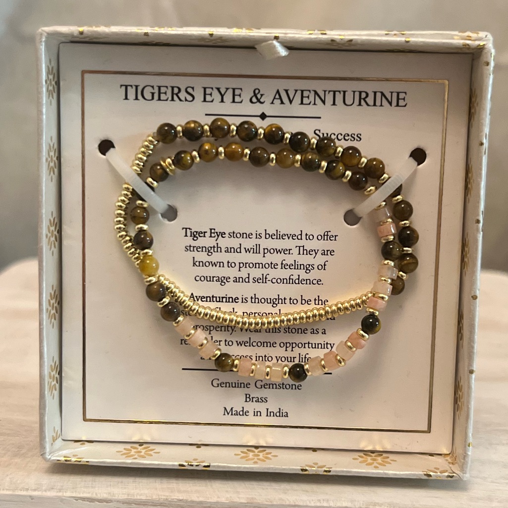 Shivam Tigers Eye Aventurine Bracelets 36$